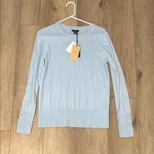 NWT Baby Blue Halogen Women's Cashmere Sweater